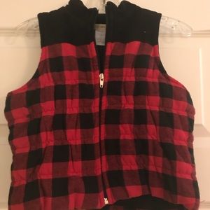 Girls quilted puffer vest